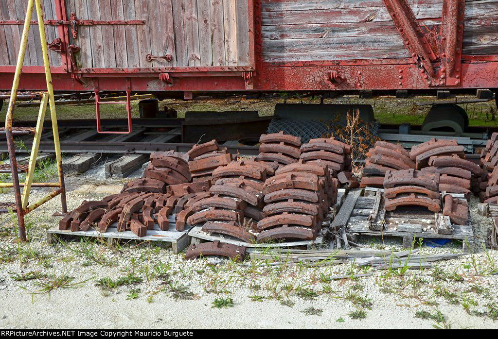 Brake linings on the yard